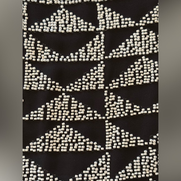 ZARA Blogger Favourite Embellished Beaded Mini Skirt L Lined Hidden Side Zipper - Picture 13 of 16